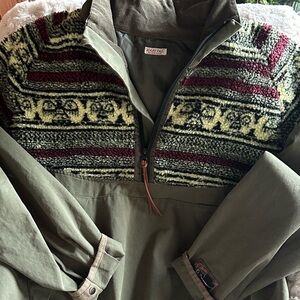 Kapital Olive Green Jacket with Fleece Lining